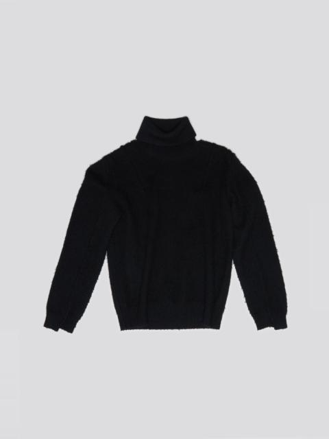 R13 FLAT SLEEVE TURTLENECK SWEATER - BLACK