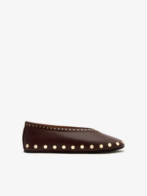 GANNI JENNY BALLERINA IN BROWN