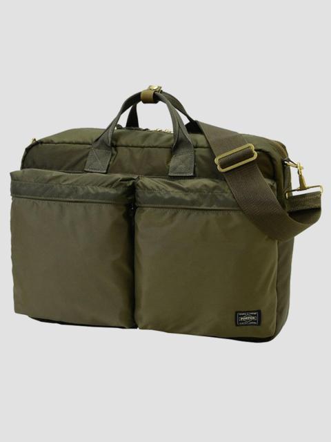 Nigel Cabourn Porter-Yoshida & Co Force 3Way Briefcase in Olive Drab