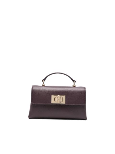 FURLA 1927 grained leather tote bag