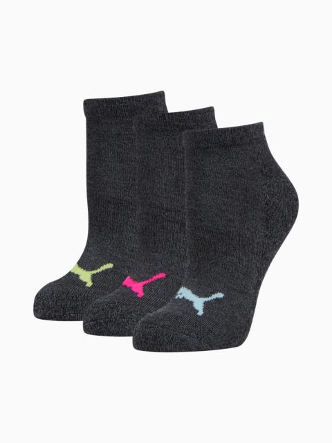 PUMA Women's Half-Terry Low Cut Socks (3 Pairs)