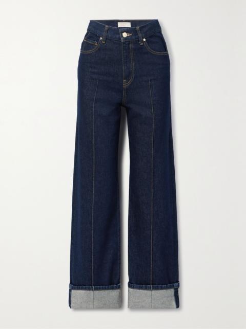 ULLA JOHNSON The Genevieve high-rise wide-leg jeans Mid denim
