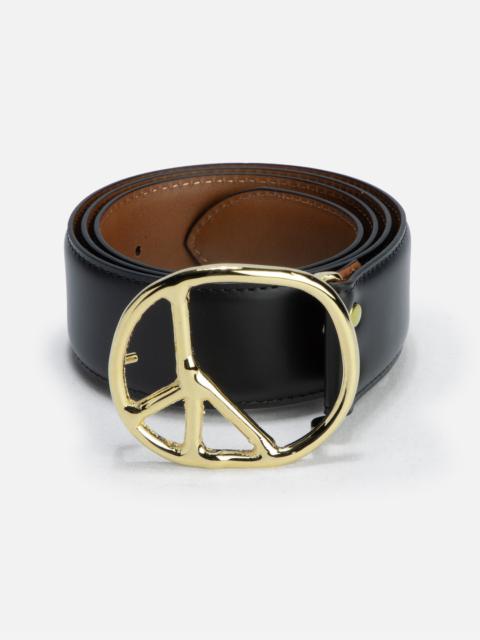 PEACE BUCKLE BELT - STEER LEATHER