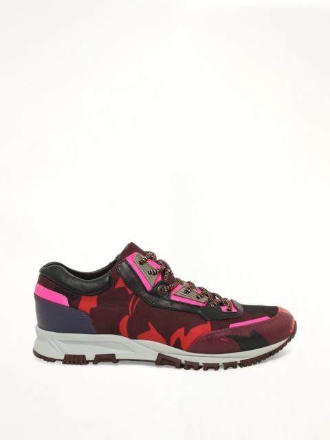 Lanvin Running in Flower Print in Burgandy