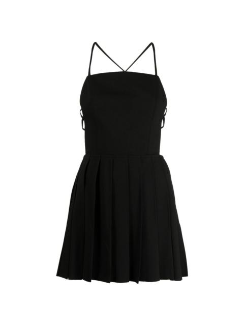 LOW CLASSIC pleated mini dress | farfetch | REVERSIBLE