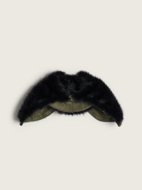 Simone Rocha Split Faux Fur Zip Hood