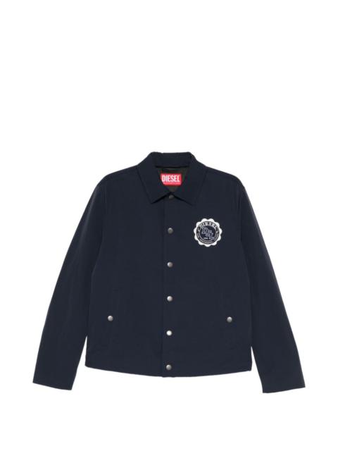 Diesel badge button jacket