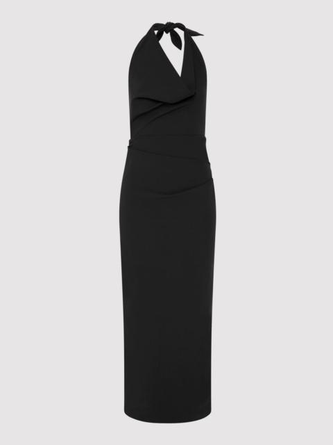 ST. AGNI Structural Tie Dress - Black