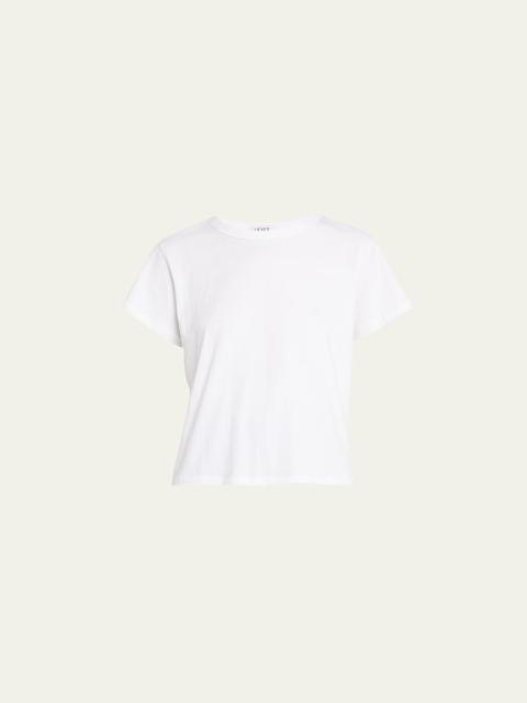 LESET Margo Short-Sleeve Cotton Crewneck Tee
