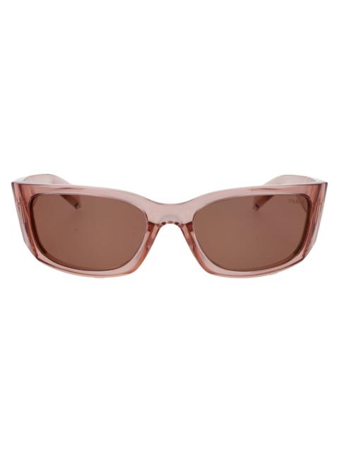 Prada Prada 0PR Transparent Peach Propionate Sunglasses — Pink