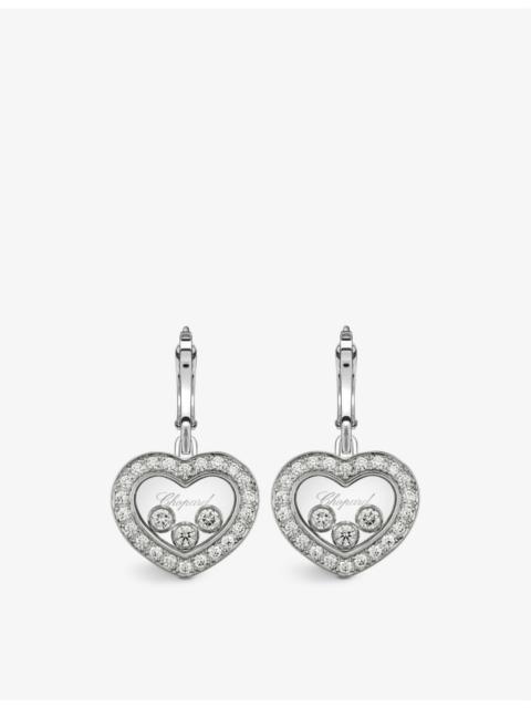 Chopard Happy Diamonds 18ct white-gold and diamond earrings