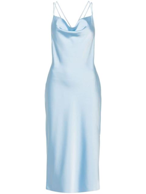 ROTATE satin midi slip dress