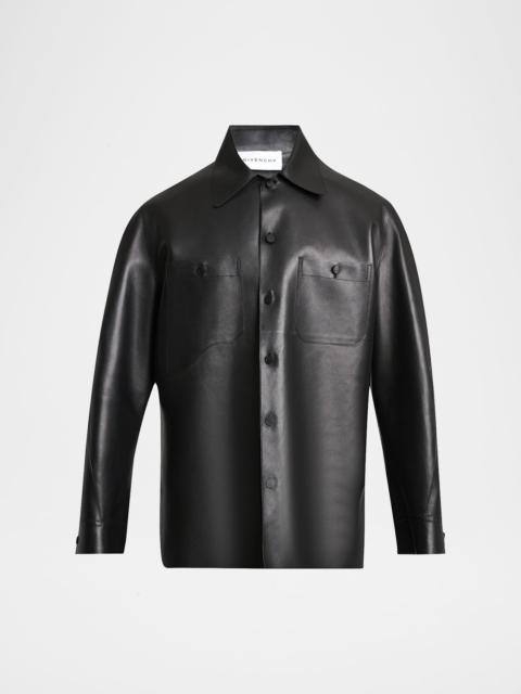 Givenchy Men's Tonal Leather Overshirt