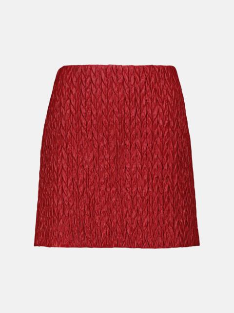 Miu Miu Quilted high-rise miniskirt