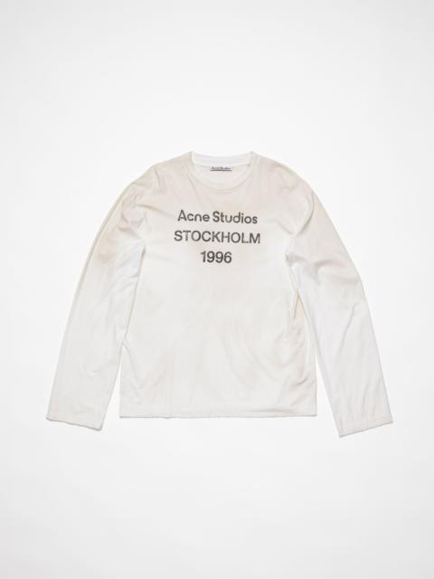 Acne Studios Logo t-shirt - Relaxed fit - Dusty white