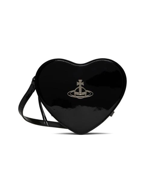 Vivienne Westwood Black Louise Heart Crossbody Bag
