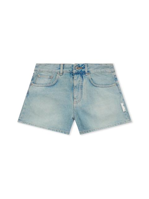 Off-White College Patch Denim Shorts