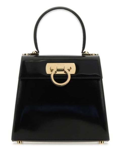FERRAGAMO Black leather small Iconic handbag