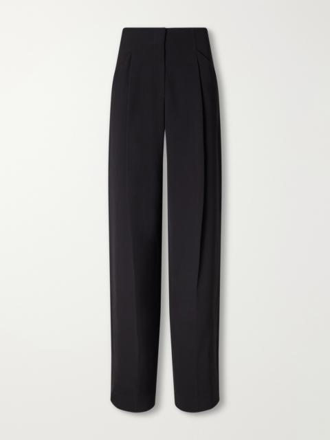 VERONICA BEARD Kenneth Stretch-crepe Wide-leg Pants