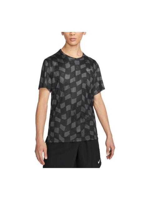 Nike Nike Dri-FIT Miler Short-Sleeve Running Top 'Black' DX0871-060