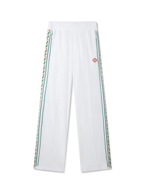 CASABLANCA Laurel Velour Taped Tracksuit Bottoms