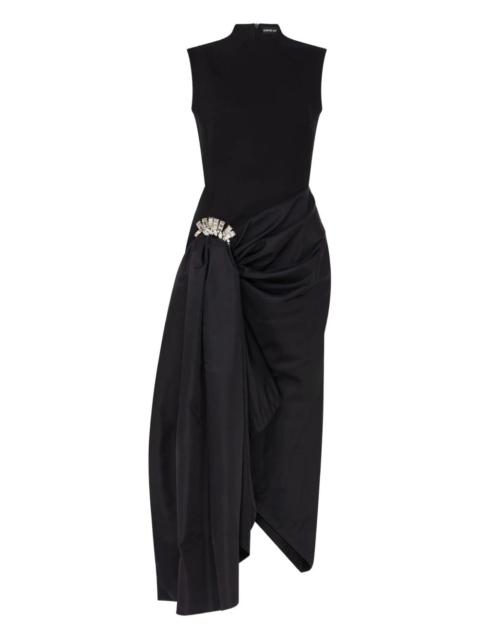 David Koma crystal-embellished draped dress