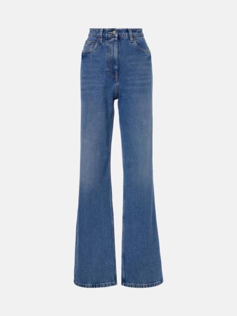 Prada High-rise wide-leg jeans