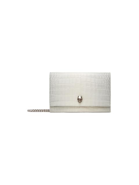 Alexander McQueen Gray Mini Skull Bag