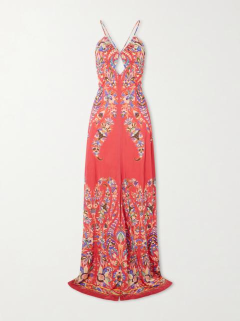 Etro Floral-print Crepe Maxi Dress