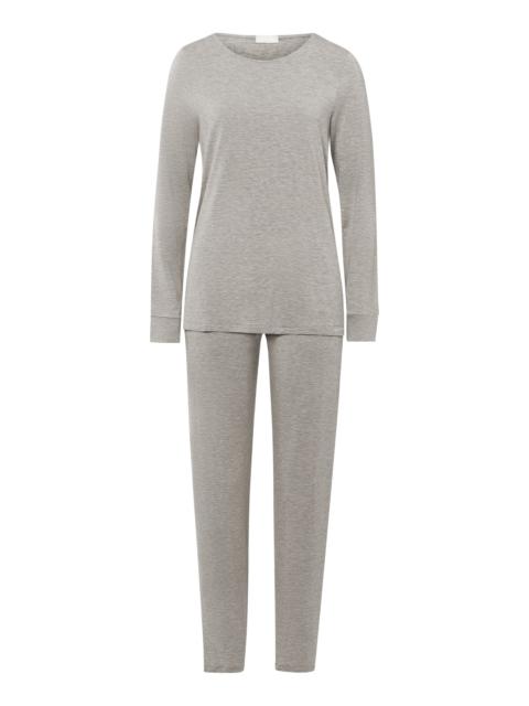 HANRO Natural Elegance Round Neck Long Pajama Set