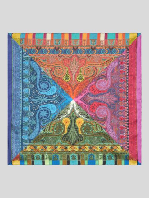 Etro PRINTED SILK POCKET SQUARE