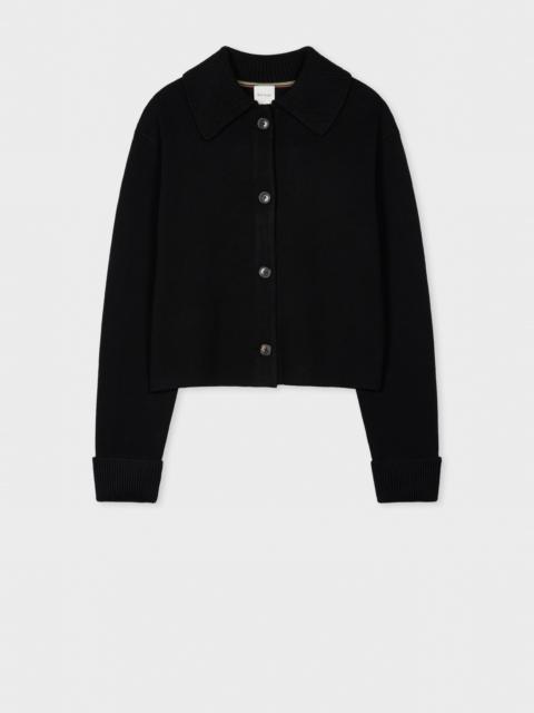 Women's Black Milano Merino Wool Jacket