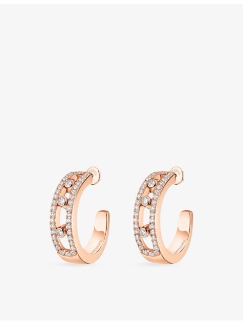 MESSIKA Move Classique 18ct Gold And 0.52ct Diamond Hoop Earrings