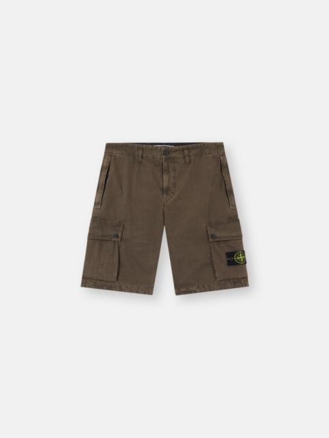 Stone Island L100011 BRUSHED ORGANIC COTTON CANVAS 'OLD' EFFECT