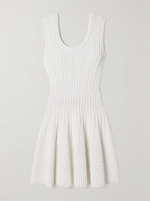 Alaïa Ribbed stretch-knit mini dress
