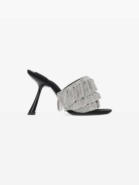 NALA 105 RUFFLE SANDAL IN CRYSTAL