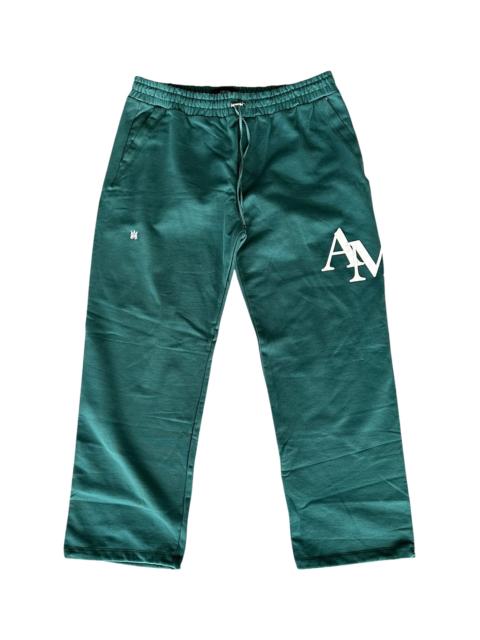 AMIRI Staggered Logo Sweatpants "Green" PS24MJL017 428