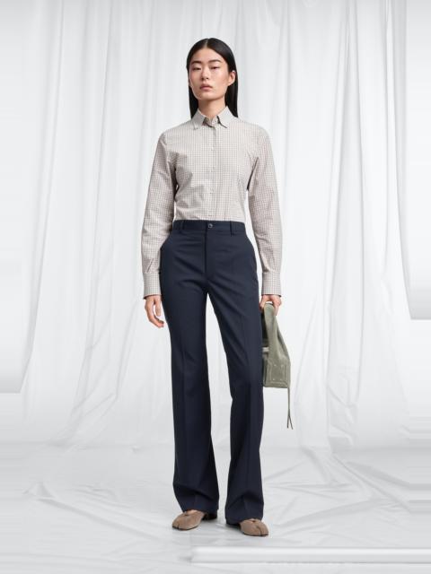 Maison Margiela Pleated Wool Tailored Trousers