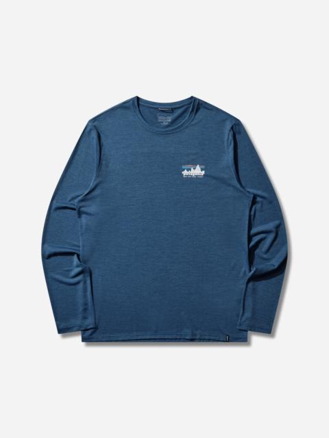 Patagonia Men's Capilene Cool Daily Longsleeve Shirt '73 Skyline Clement Blue