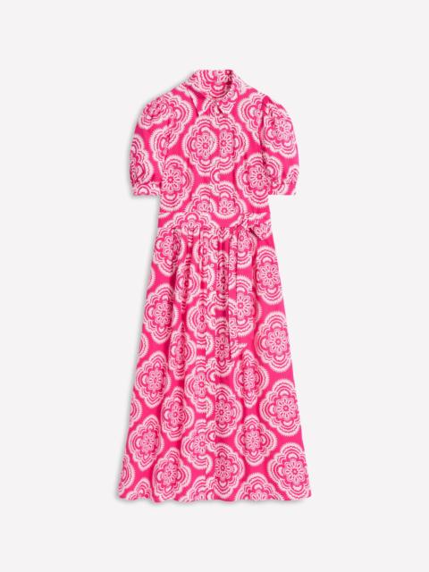 BODEN Alexa Maxi Shirt Dress-Pink Peony, Botanic Blush