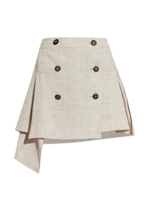 Vivienne Westwood six-button asymmetric mini skirt