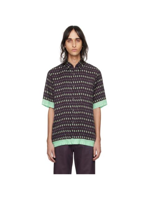 Dries Van Noten Brown Graphic Shirt