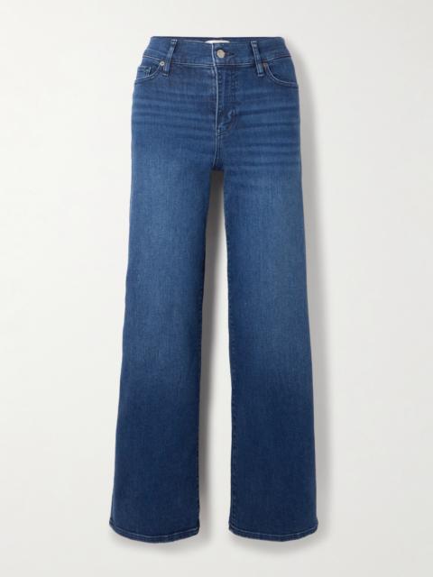 FRAME Le Slim Palazzo Mid-rise Straight-leg Jeans