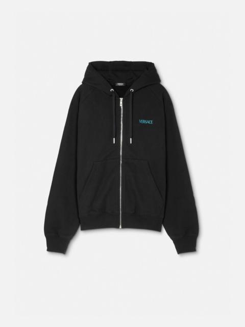 Embroidered City Lights Zip Hoodie