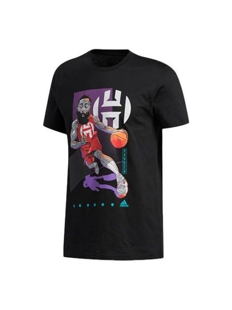 adidas adidas Basketball Sports Short Sleeve Black FM4779