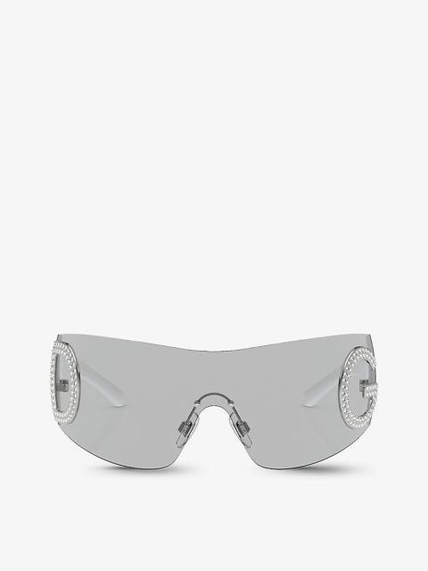 Dolce & Gabbana DG2298B oval-frame acetate sunglasses