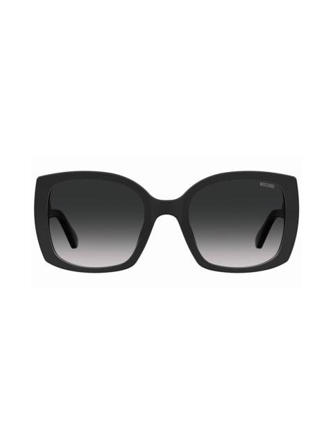 Moschino 54mm Gradient Square Sunglasses in Black/grey at Nordstrom