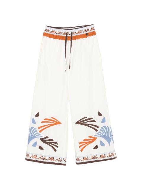 Herno printed drawstring trousers