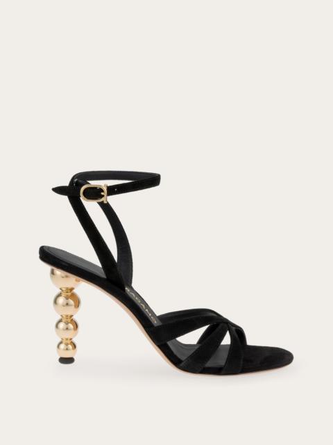 FERRAGAMO Bauble heel sandal