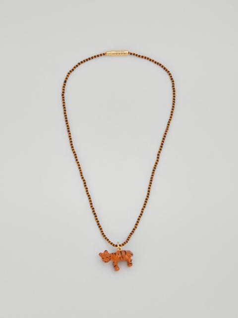 Marni NAIF TIGER NECKLACE IN GLASS AND RESIN